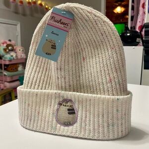 Winter 2025 Pusheen Box confetti cake speckled beanie